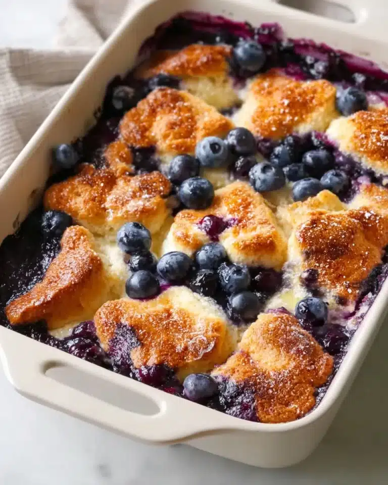 Overnight Blueberry French Toast Casser Recipe