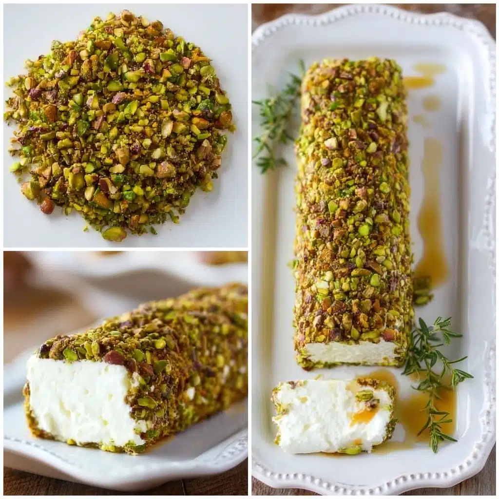 Goat Cheese with Honey, Figs, and Pistachios Recipe - Recipe Image