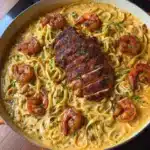 The Best Alfredo pasta with chicken and shrimp Recipe
