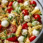 Creamy Caprese Pasta Salad Recipe