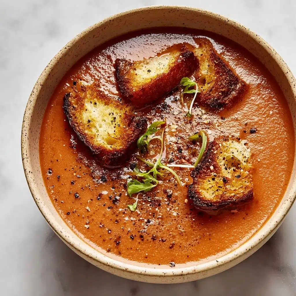 Roasted Tomato Soup with Herbs Recipe 4 Roasted Tomato Soup with Herbs Recipe - Recipe Image