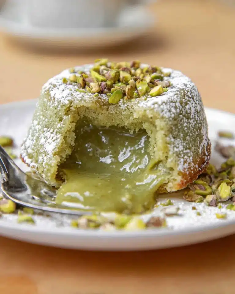 Pistachio Lava Cakes Recipe