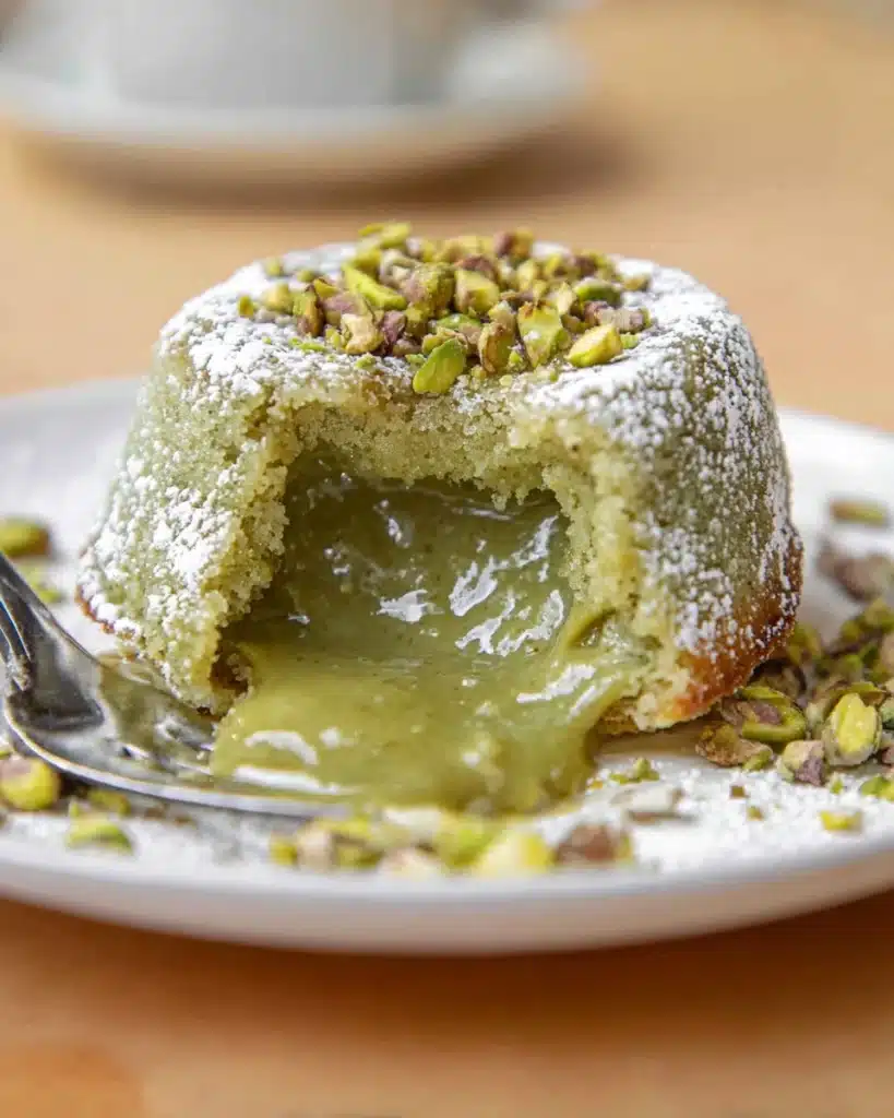 Pistachio Lava Cakes Recipe