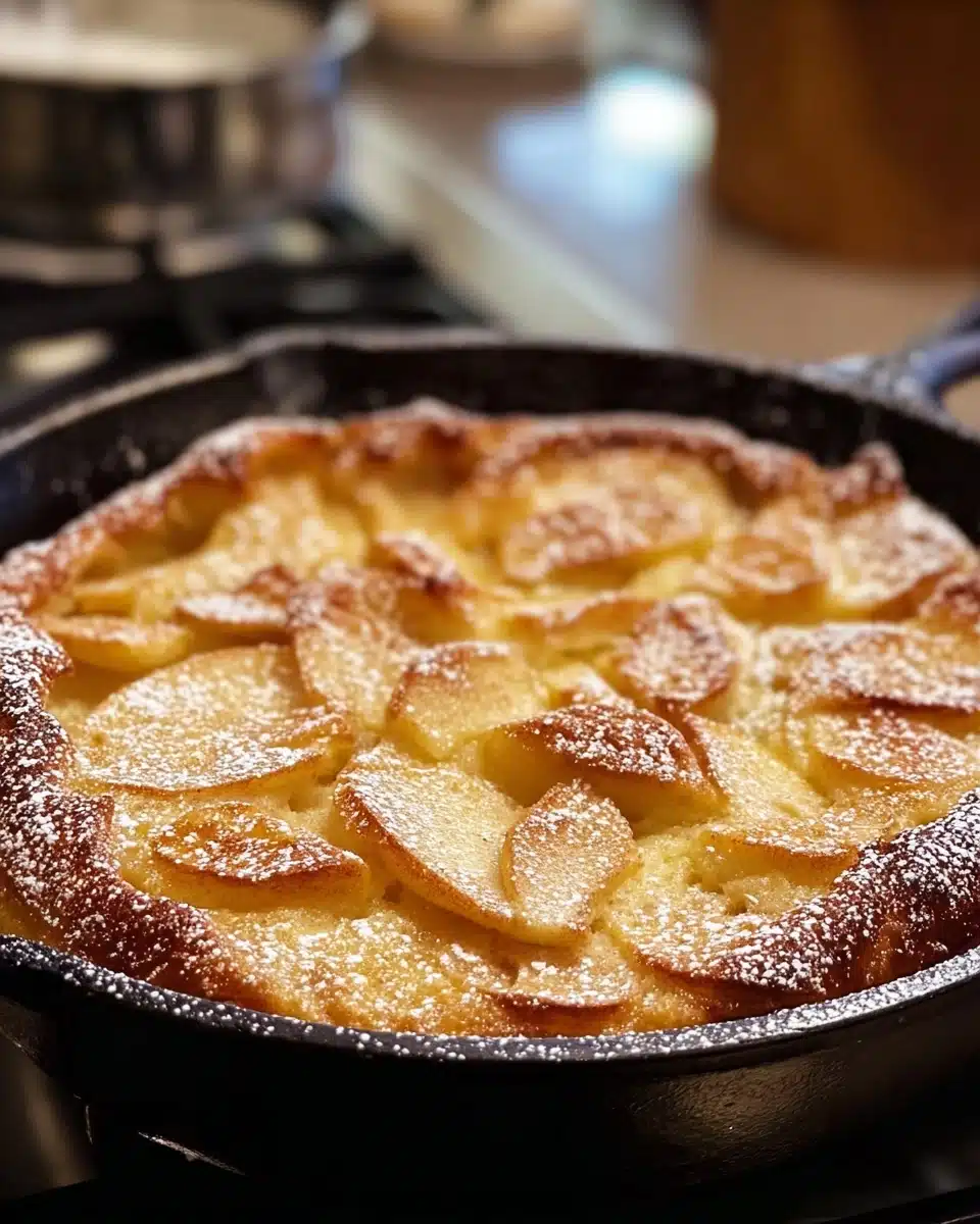 Apple Cinnamon German Pancake Recipe - Recipe Image