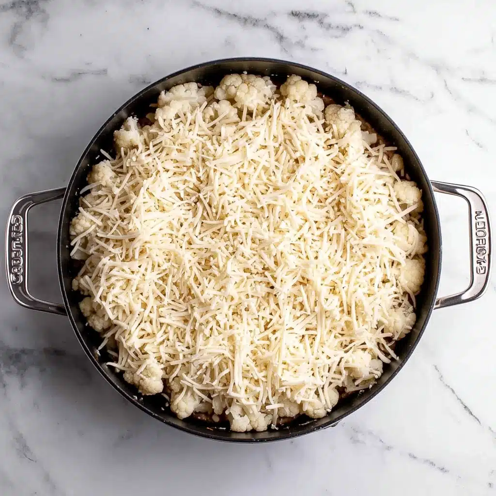 Keto Italian Ground Beef and Cauliflower Skillet Recipe - Recipe Image