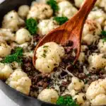 Keto Italian Ground Beef and Cauliflower Skillet Recipe