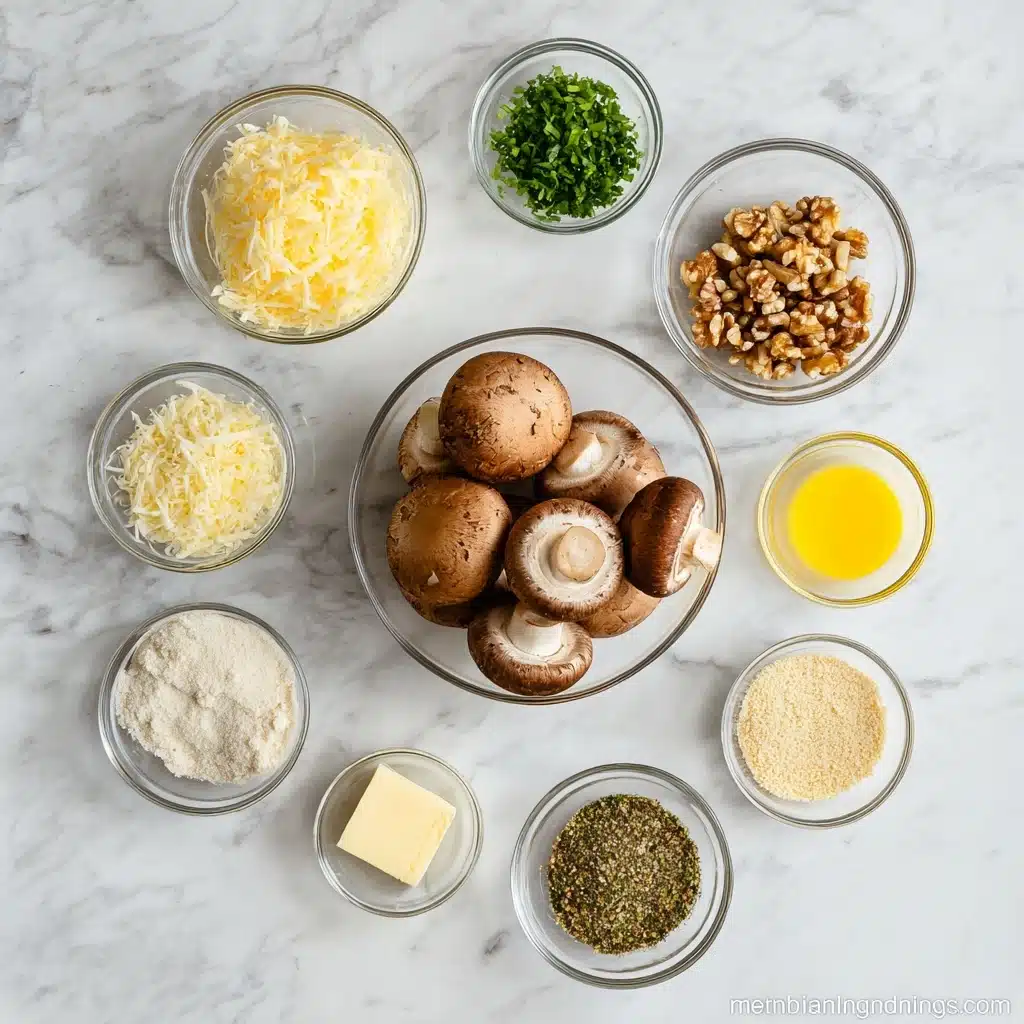The Best Olive Garden Stuffed Mushrooms Recipe - Recipe Image