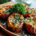 Garlic Parmesan Sweet Potato Wedges Recipe
