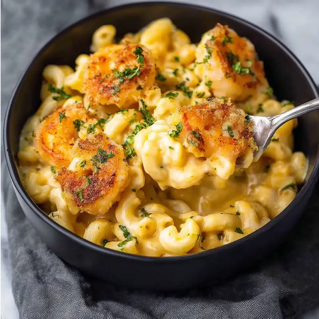 Garlic Shrimp Mac and Cheese Recipe - Recipe Image