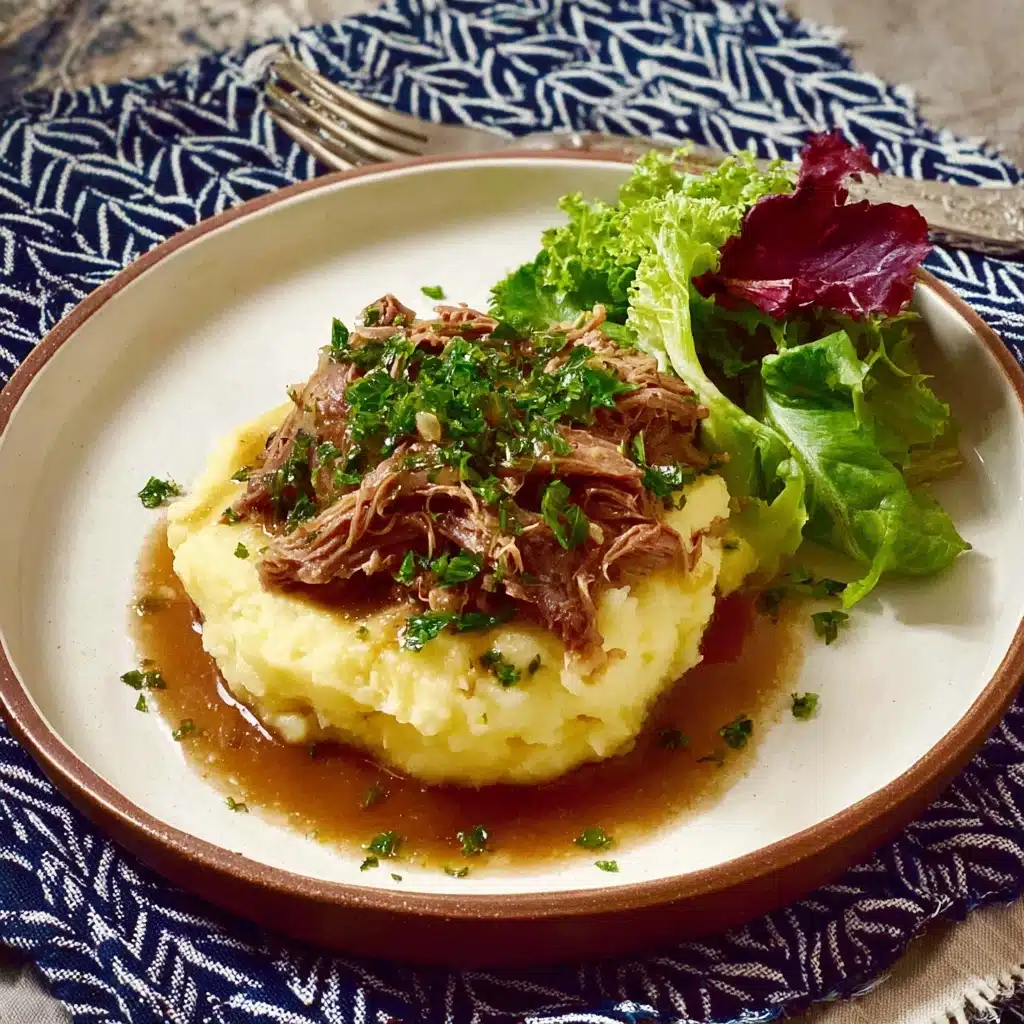 Slow Roasted Leg of Lamb with Mint Chimichurri Sauce Recipe - Recipe Image