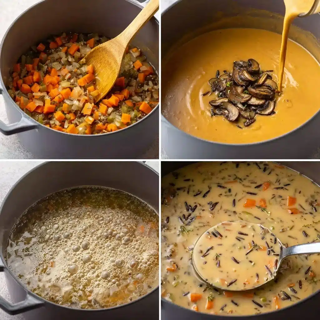 Creamy Mushroom Wild Rice Soup Recipe - Recipe Image