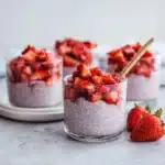 Strawberry Chia Seed Protein Pudding Recipe
