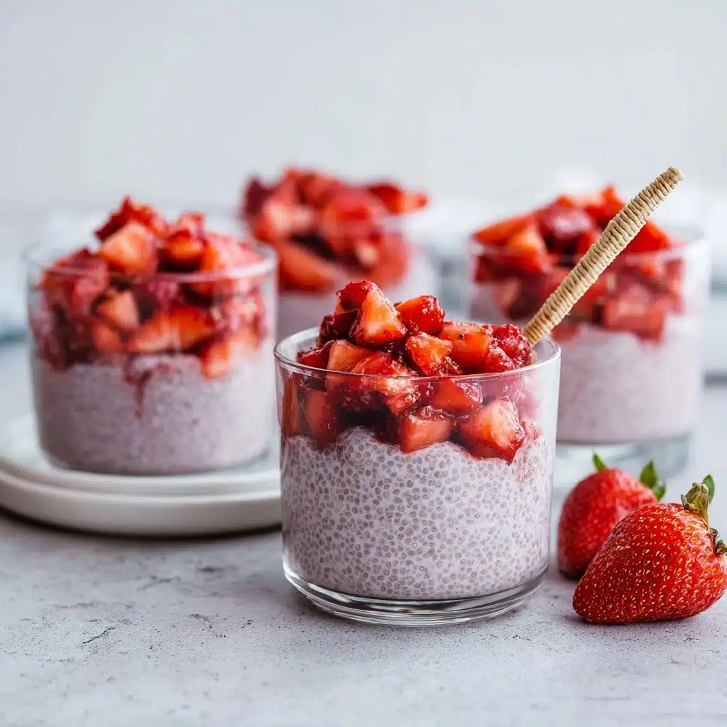 Strawberry Chia Seed Protein Pudding Recipe