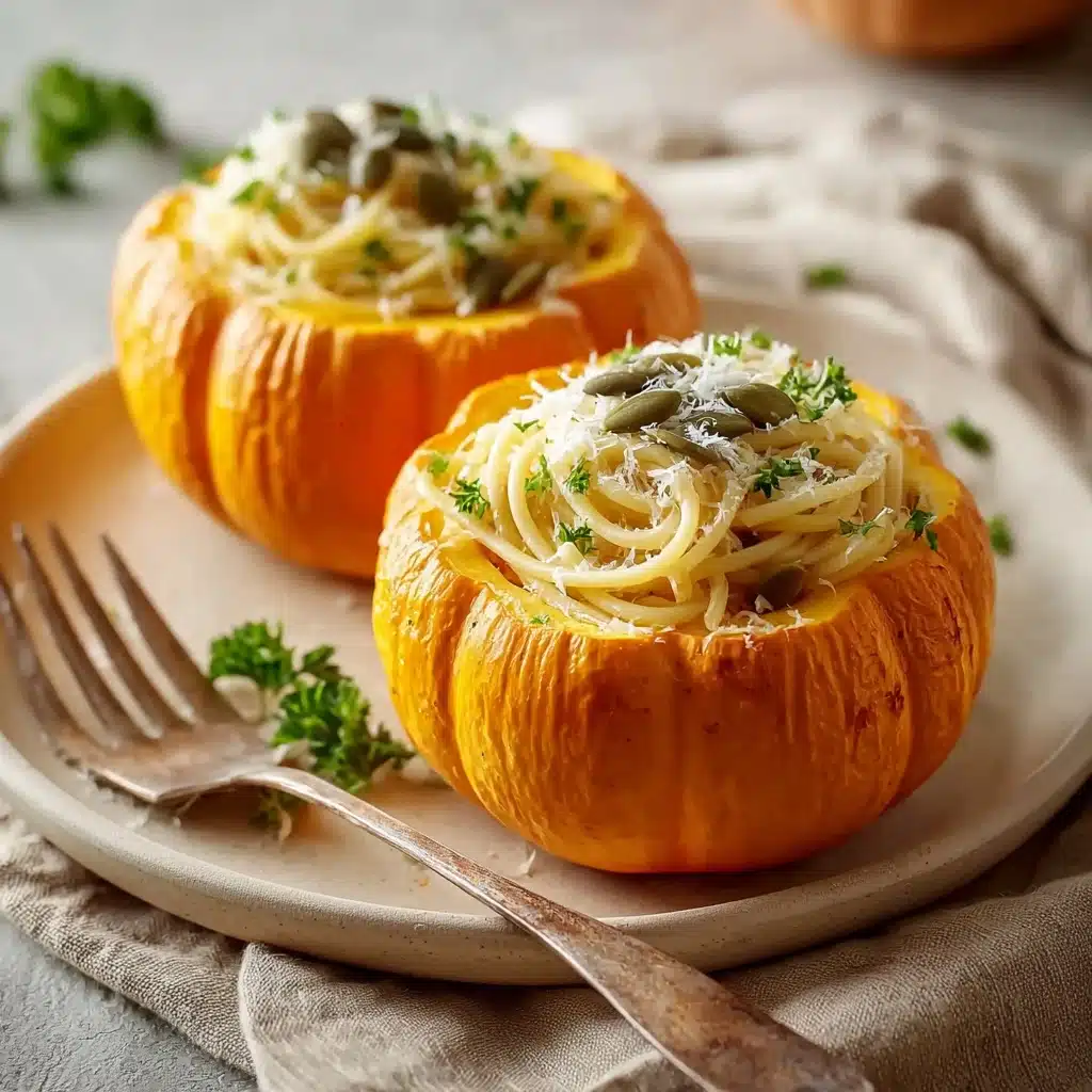 Pumpkin Alfredo Pasta Cauldrons Recipe