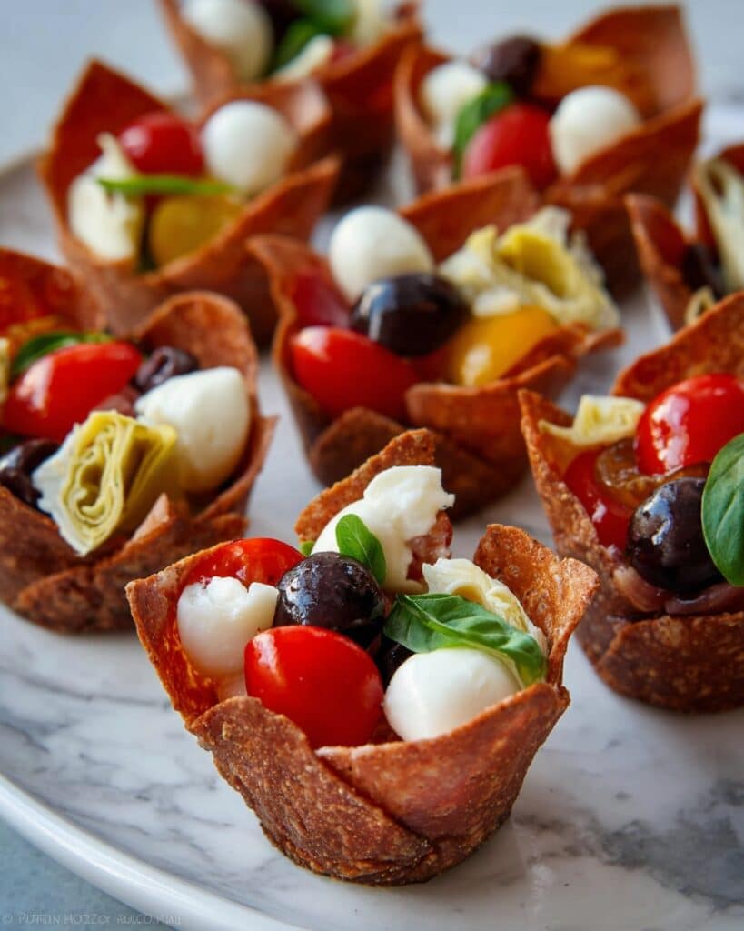 Salami Cups Appetizer Recipe