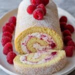 Raspberry Swiss Roll Cake Recipe
