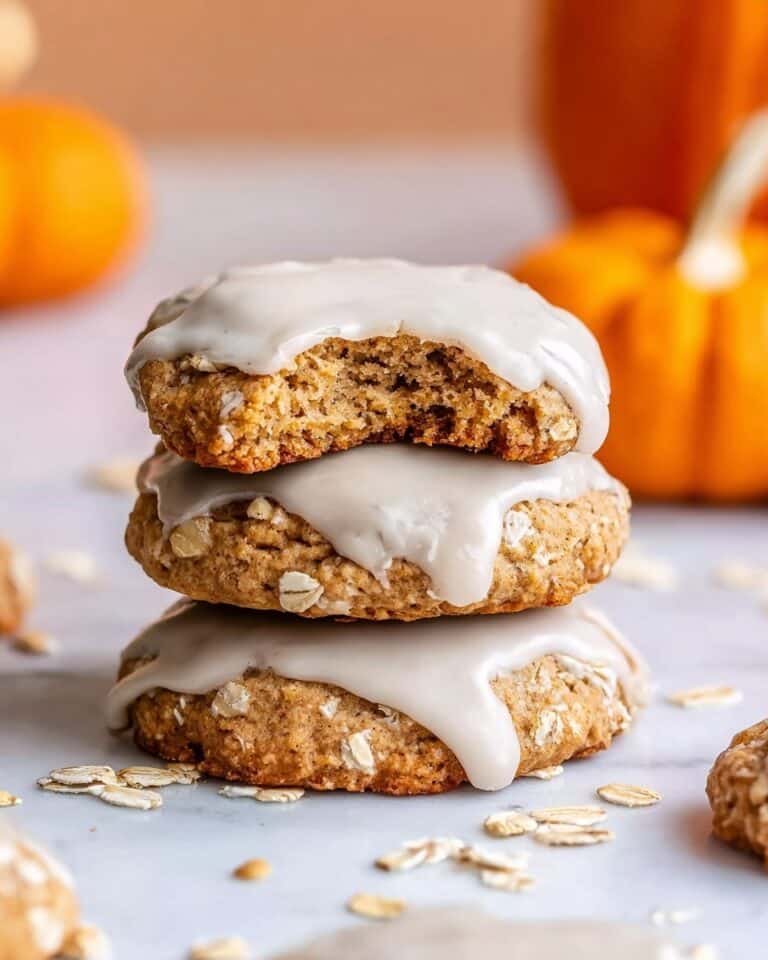 Pumpkin Oatmeal Cookies with Maple Glaze Recipe