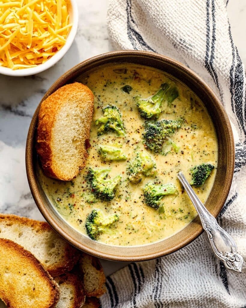 Lightened Up Cheese and Broccoli Soup Recipe