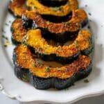 Honey Maple Roasted Acorn Squash with Spiced Butter Recipe