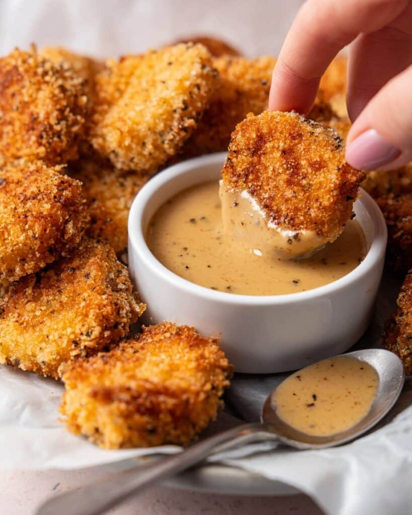 Keto Chicken Nuggets with Keto Honey Mustard Sauce Recipe