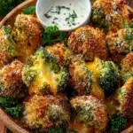 Crispy Air Fryer Broccoli Cheddar Poppers Recipe
