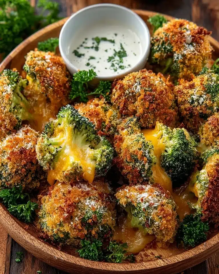 Crispy Air Fryer Broccoli Cheddar Poppers Recipe