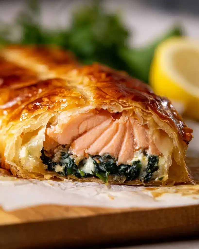 Salmon Wellington (Puff Pastry Salmon En Croute) Recipe