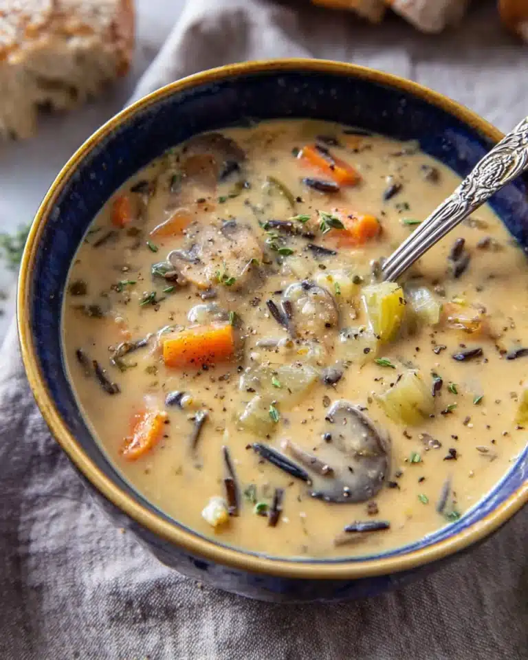 Creamy Mushroom Wild Rice Soup Recipe