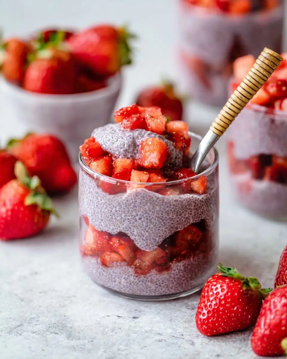 Strawberry Chia Seed Protein Pudding Recipe 4 Strawberry Chia Seed Protein Pudding Recipe - Recipe Image