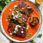 Broiled Salmon with Pepita Salsa and Tacos Recipe