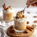 Perfectly Chewy Pumpkin Pie Overnight Oats with Almond Milk Recipe