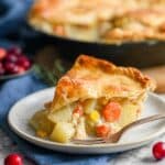 Turkey Pot Pie with Flaky Homemade Crust Recipe