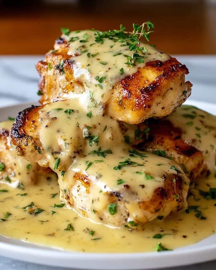 Irresistible Pretzel-Crusted Chicken with Creamy Mustard-Cheddar Sauce Recipe