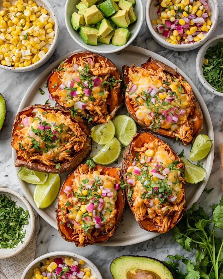 BBQ Chicken Stuffed Sweet Potatoes Recipe