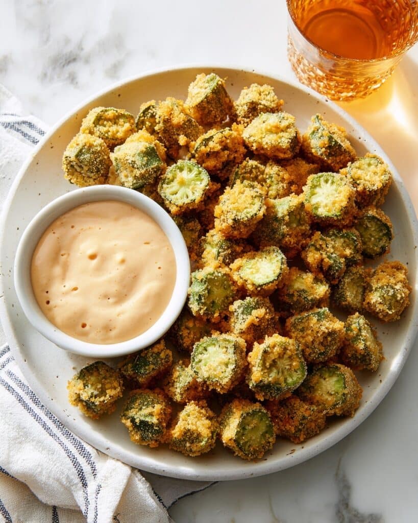 Smashed Oven-Fried Okra Recipe
