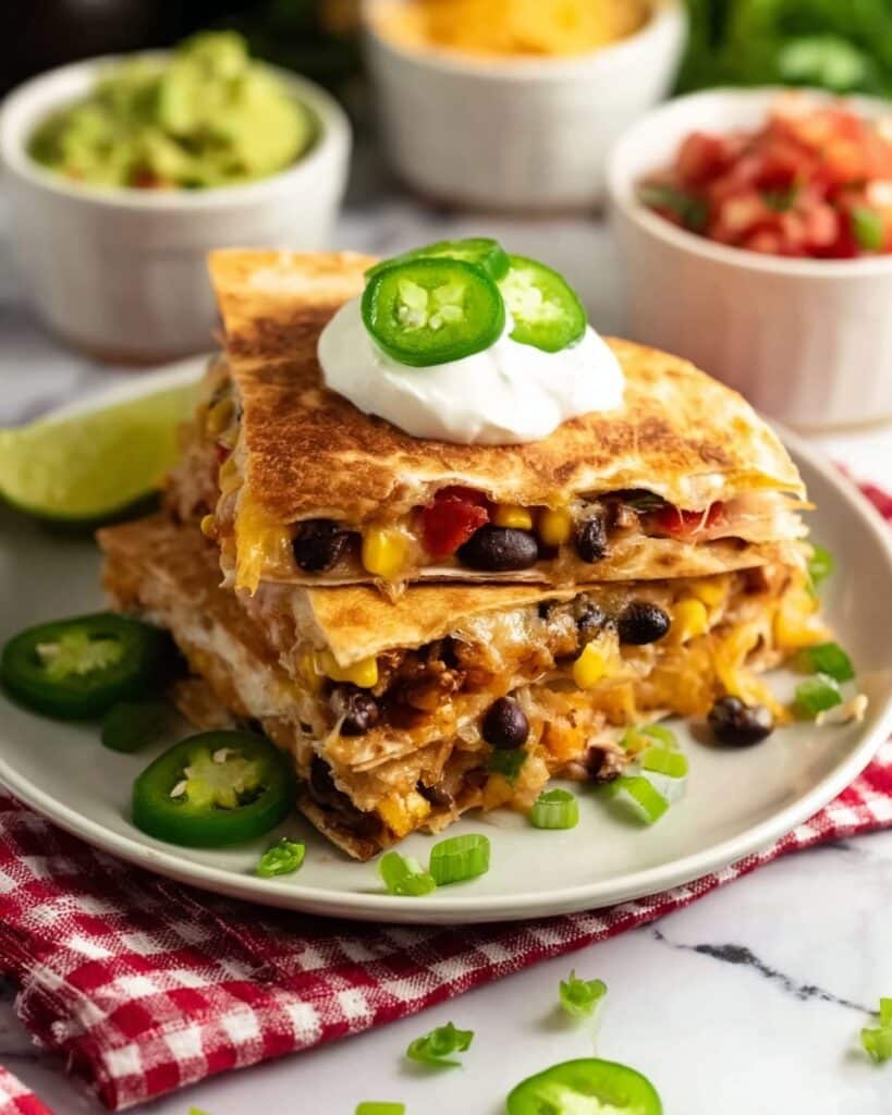 Sheet Pan Chicken Quesadillas Recipe