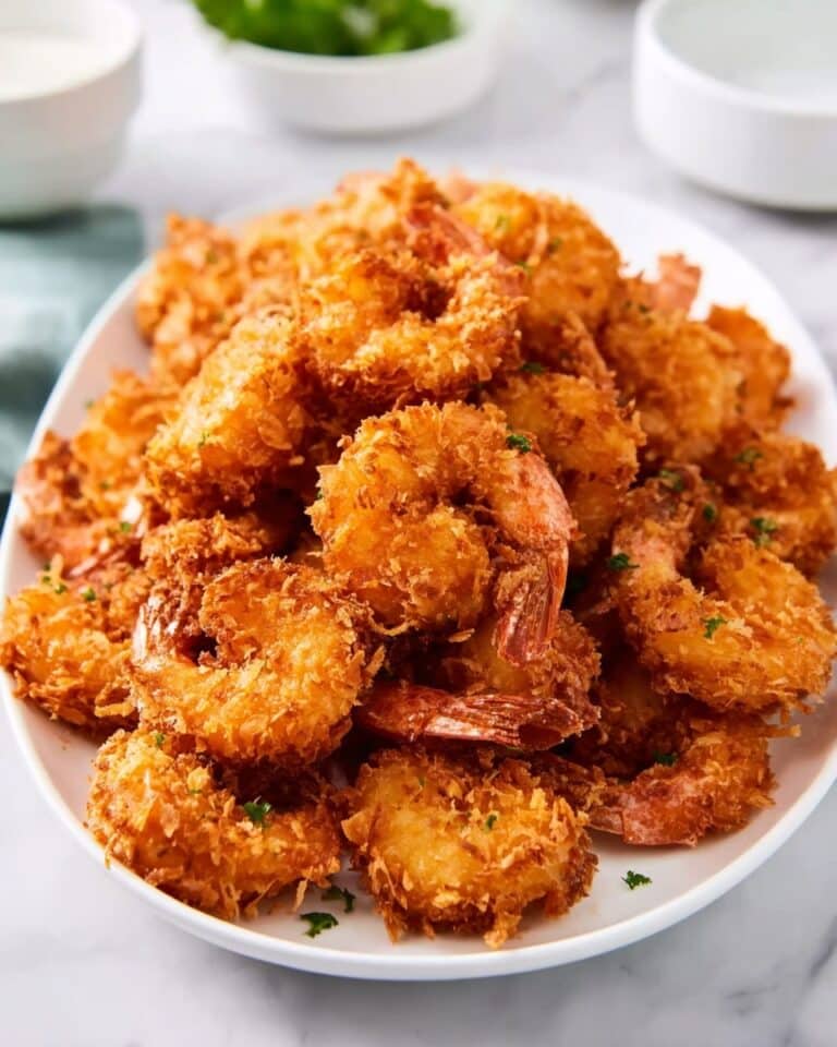 Coconut Shrimp with Crispy Panko Coating and Dipping Sauces Recipe
