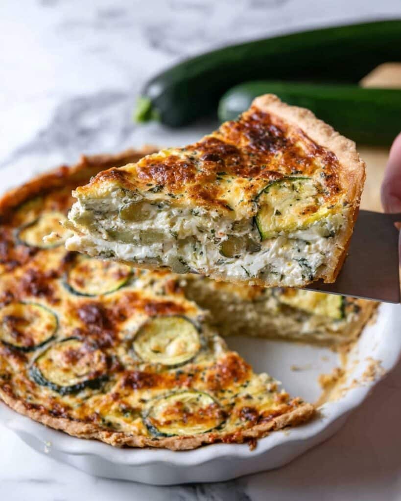 Creamy Crustless Zucchini Quiche Recipe