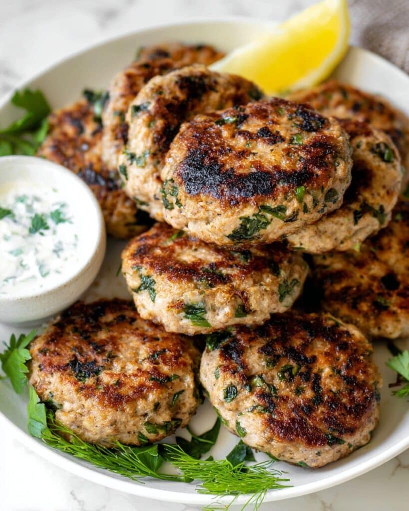 Mediterranean Chicken Patties Recipe