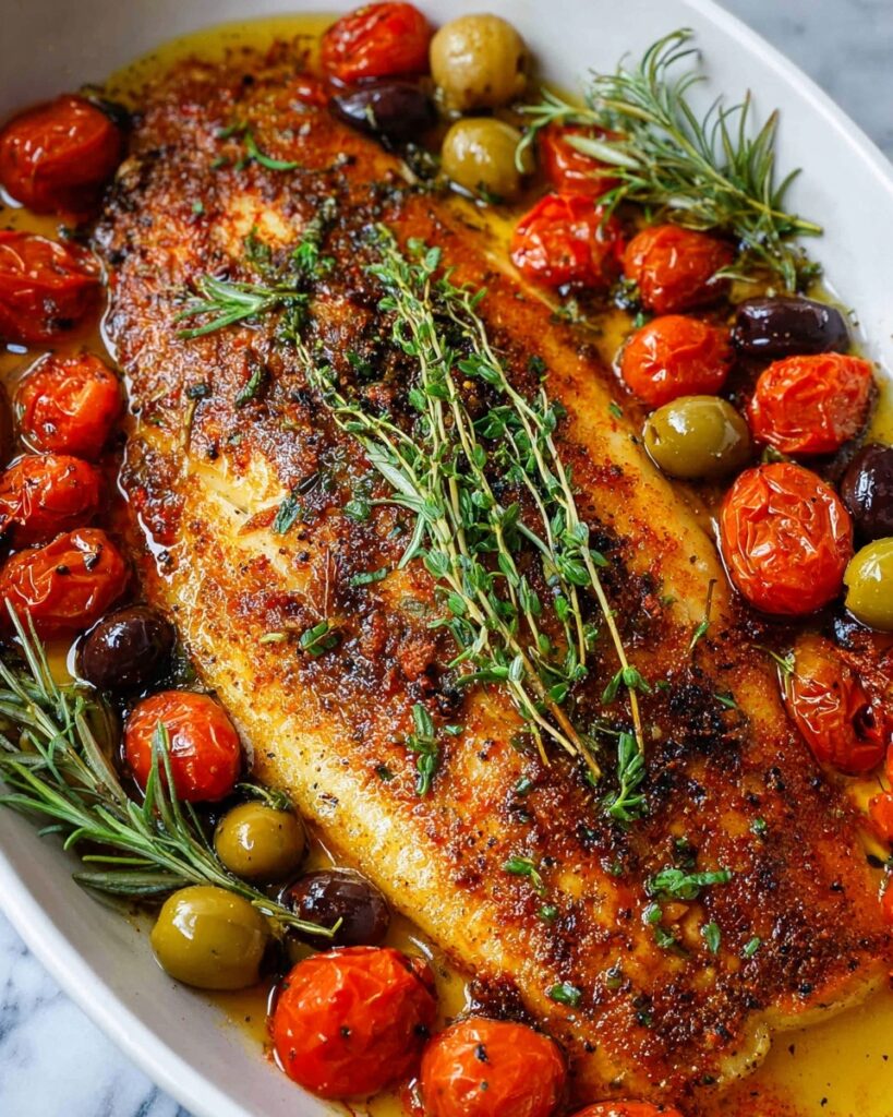 The Best Mediterranean Baked Fish Recipe