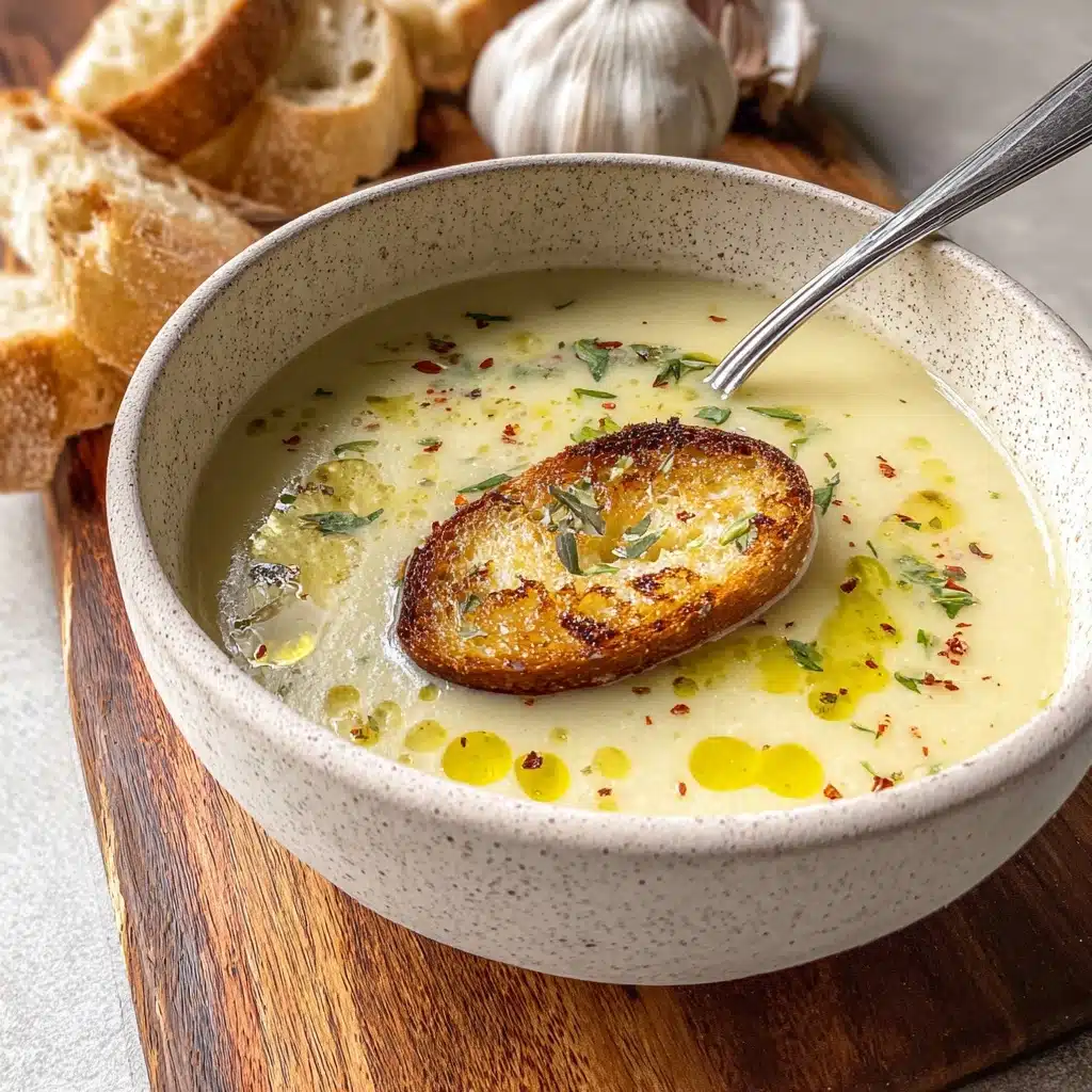 Country French Garlic Soup Recipe - Recipe Image