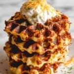 Cheesy Potato Waffles Recipe
