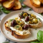 Herb Roasted Olives with Burrata Recipe