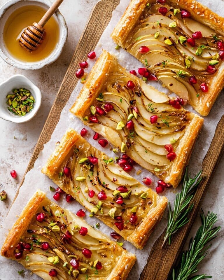 Pear Brie Puff Pastry Tart Recipe