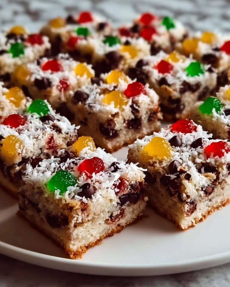 Fruit Cake 7-Layer Bars: Easy Holiday Dessert Magic Recipe