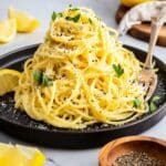 Lemon Pasta with Parmesan and Garlic Recipe