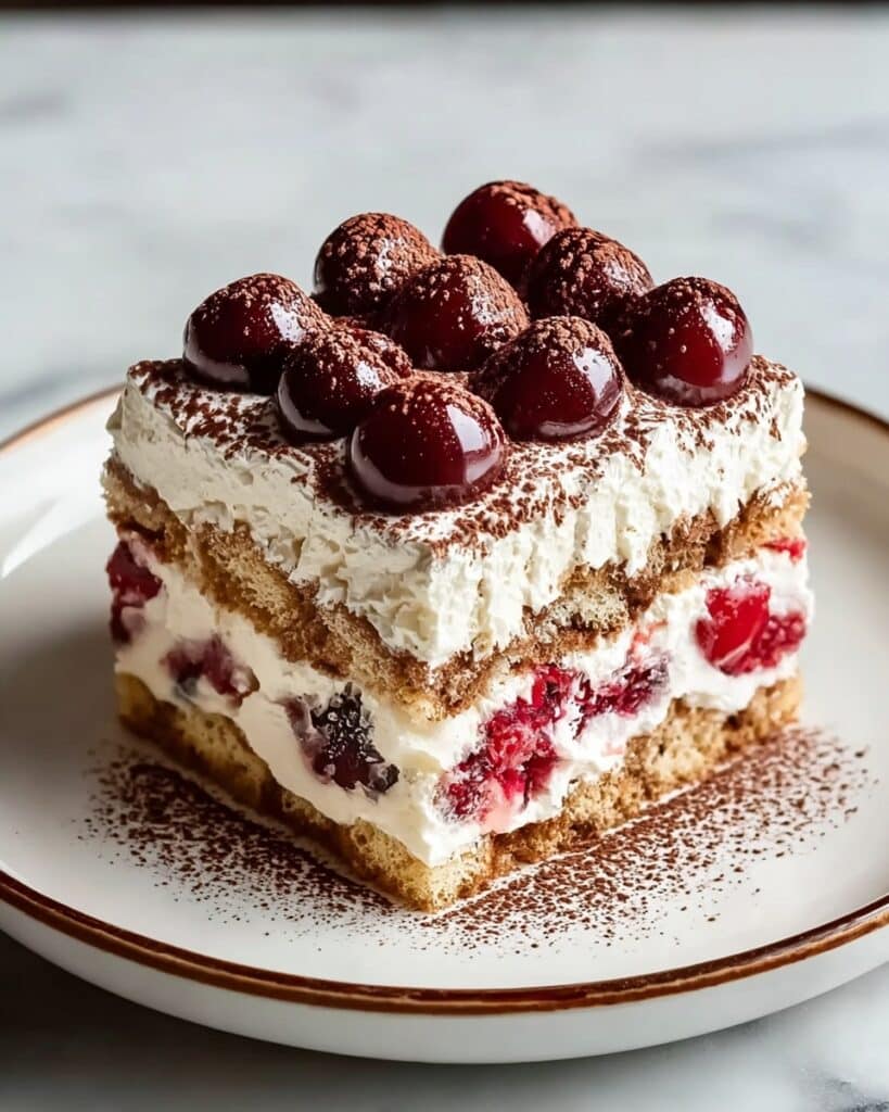 Cherry Amaretto Tiramisu Recipe : A Fruity Twist Recipe