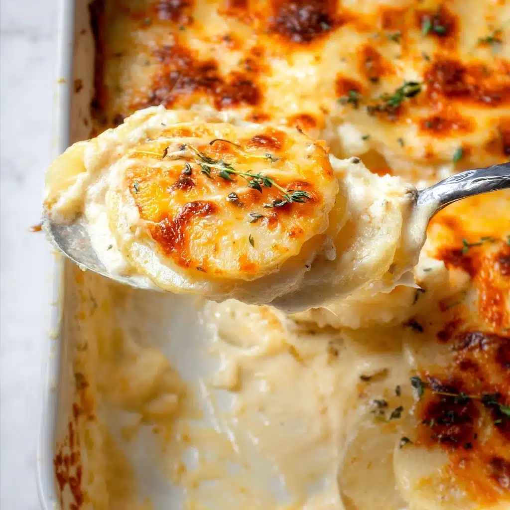 Cheesy Garlic Potatoes Gratin Recipe - Recipe Image