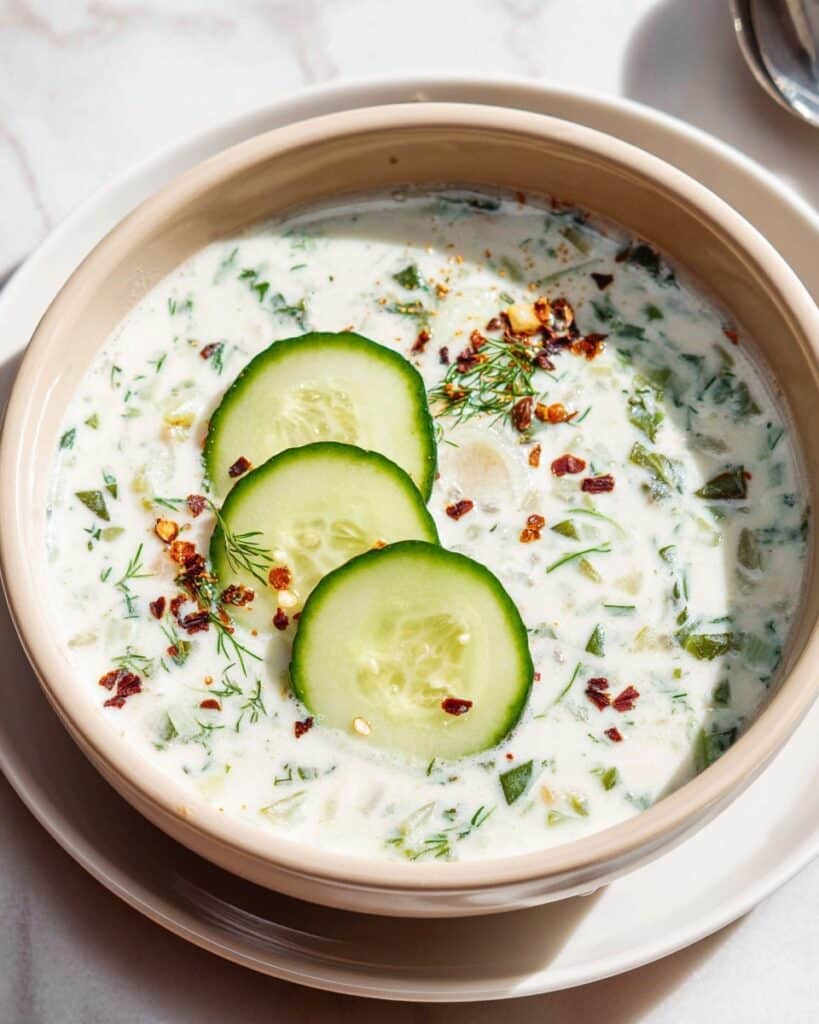 Cold Cucumber Soup with Walnuts, Herbs, and Sumac Recipe