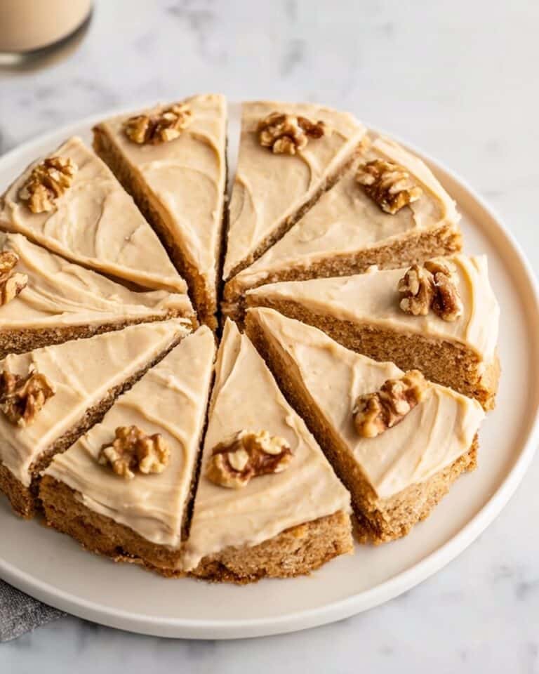 Coffee Layer Cake with Coffee Buttercream, Apricot Jam, and Roasted Walnuts Recipe